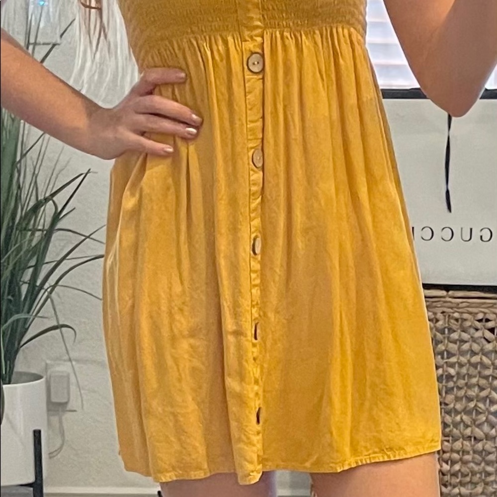 Mustard color dress